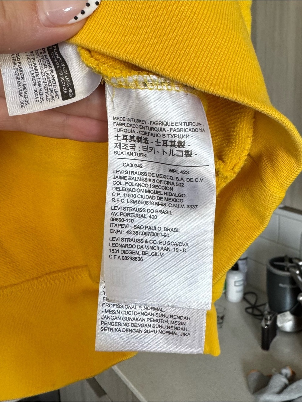 Levi’s HEAVYWEIGHT 100% Cotton Spellout Colorblock Crewneck - Racing Vibe - Picture 6 of 9
